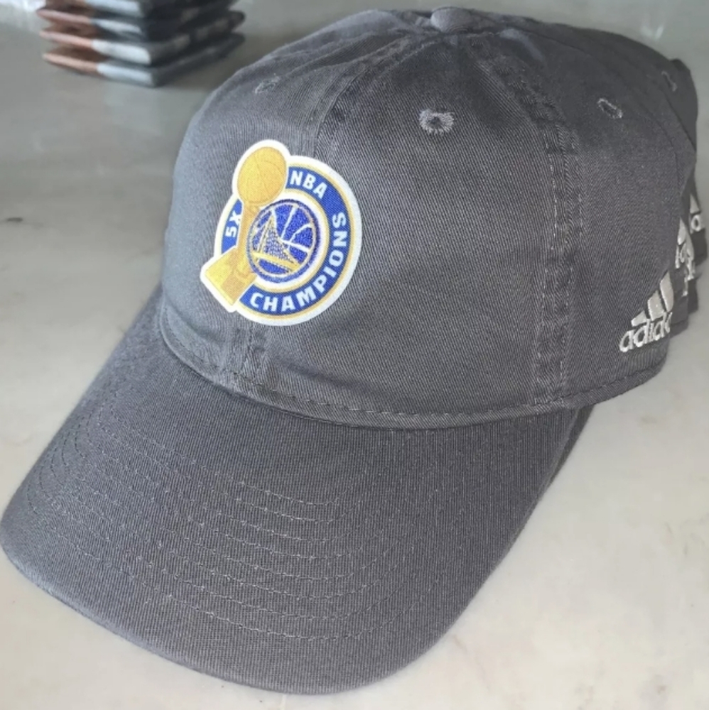 Golden State Warriors 2017 5x Champions Adidas Strapback Hat